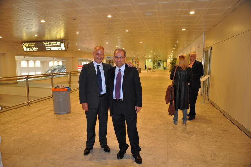 Silvio Pippobello (Amministratore delegato dell'Aeroporto di Olbia Costa Smeralda) e Giovanni Pastore.