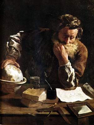 Archimedes (1620), Domenico Fetti (Roma, 1589 - Venezia, 1623), Gemldegalerie Alte Meister, Dresda, Germania