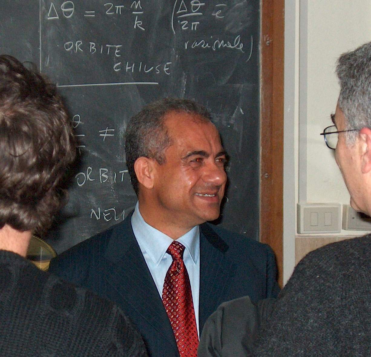Giovanni Pastore dopo una recente conferenza al Dipartimento di Matematica dell'Universit di Roma "La Sapienza"